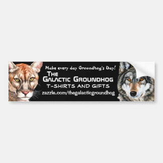 Galaktisktt Groundhog panter- & vargbildekal Bildekal