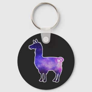 Galaktisktt Llama Keychain Nyckelring