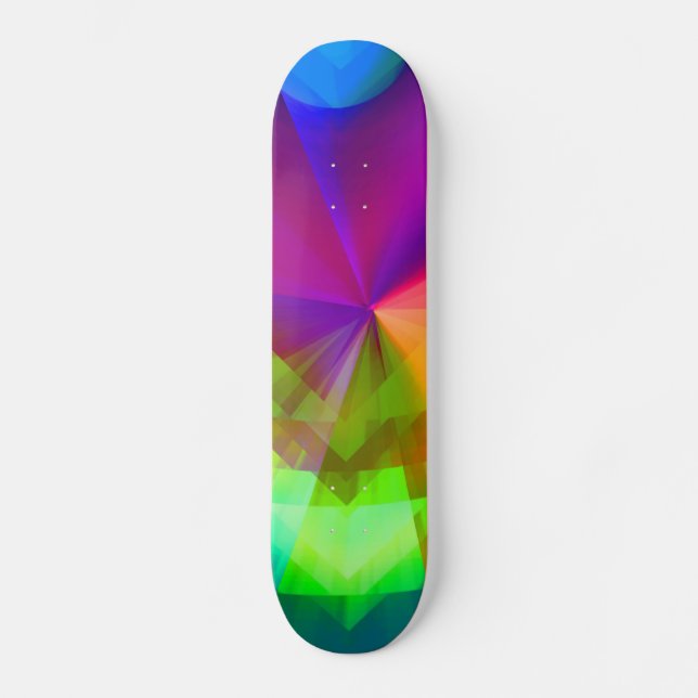 Galaktisktt prismor mini skateboard bräda 18,5 cm (Framsida)