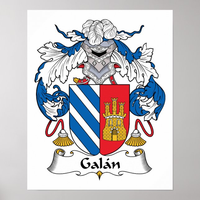 Galan Family Crest Poster (Framsidan)