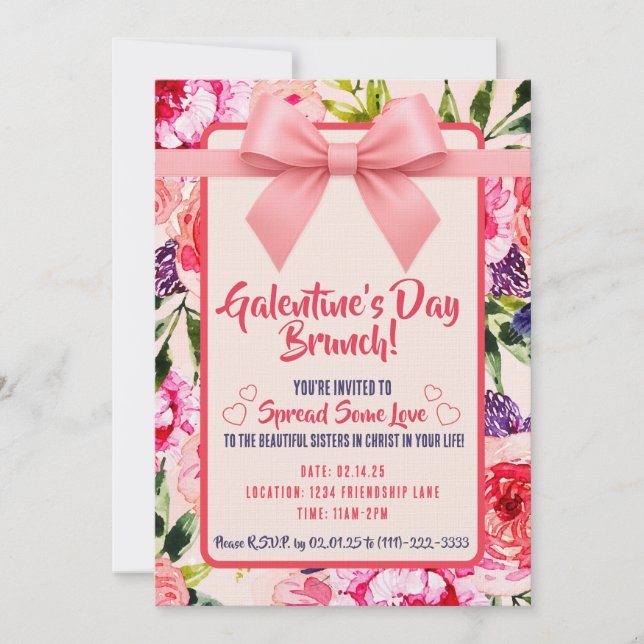 Galantine's Day Invitation Inbjudningar (Framsida)