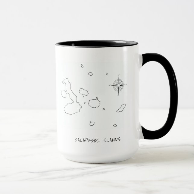 Galápagos Bird Affirmations Two-Tone Coffee Mugg (Höger)