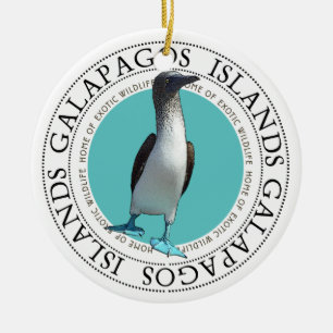 Galapagos Blue Fooby Julgransprydnad Keramik