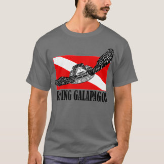 Galapagos Diving with Sea Turtle T Shirt