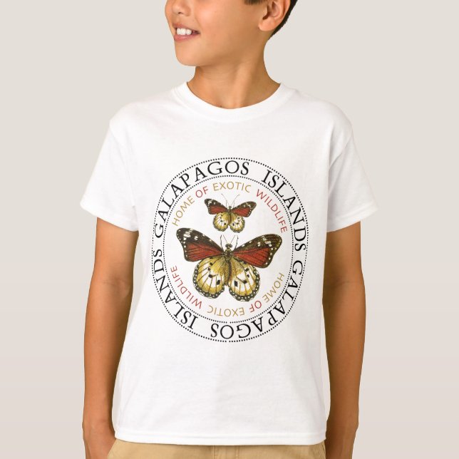 Galapagos Islands Butterflies Tee (Framsida)