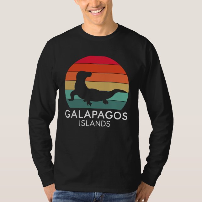 Galapagos Islands National Park Lizard Ecuador Oce T Shirt (Framsida)