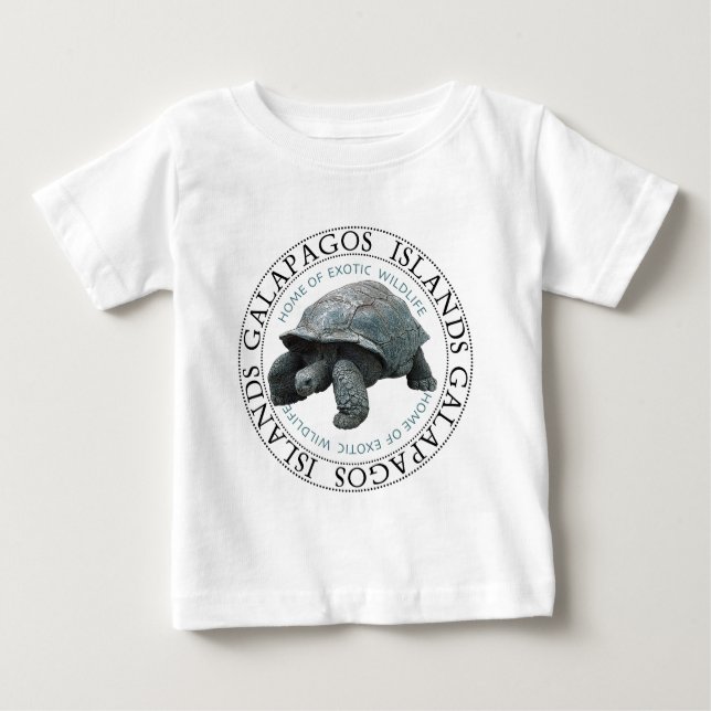 Galapagos Islands Tortoise Tee Shirt (Framsida)