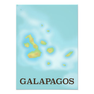 Galapagos karta semester poster