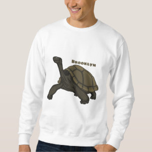 Galapagos landsköldpaddsillustration lång ärmad tröja