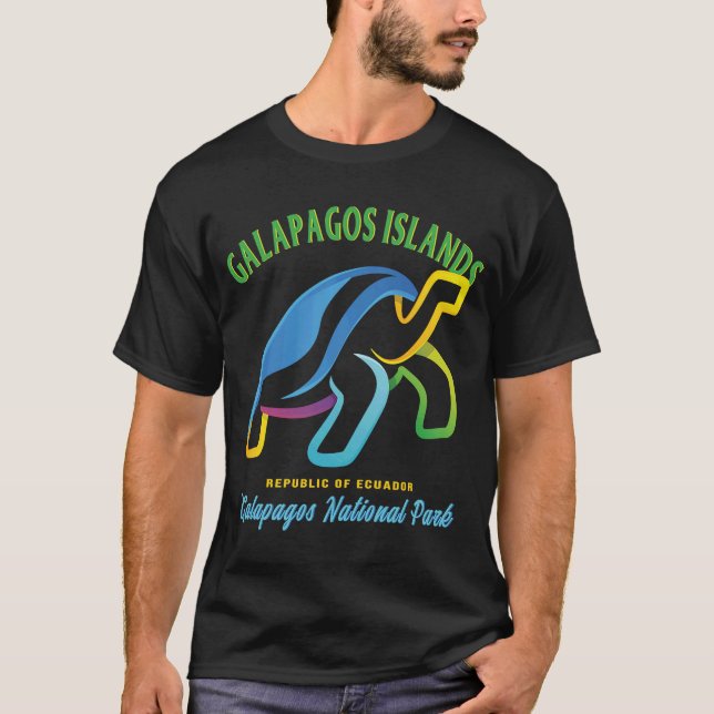 Galapagos nationalpark, Ecuador, T Shirt (Framsida)
