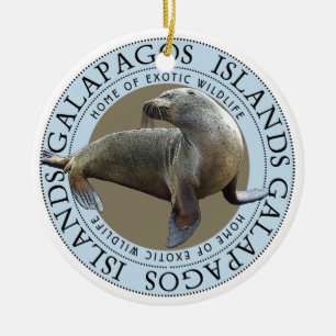 Galapagos-öarna Havets Lejona jul Julgransprydnad Keramik