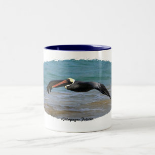 Galapagos pelikan Två-Tonad mugg