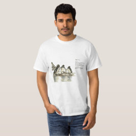 Galapagos Penguins skidade T-shirt