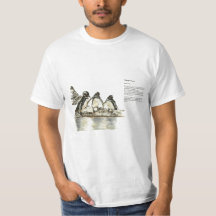 Galapagos Penguins skidade T-shirt