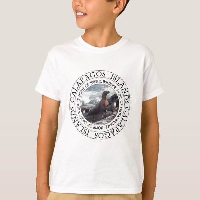 GALAPAGOS SÄLAR ROUND T-SHIRT (Framsida)