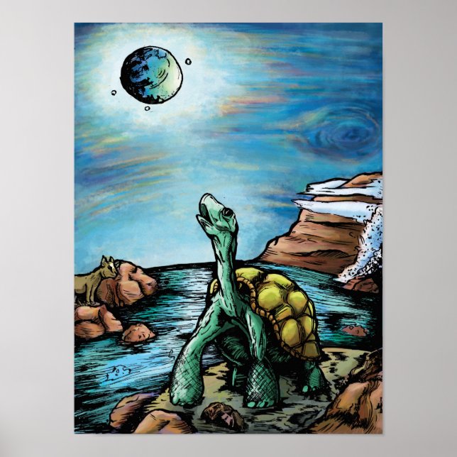 Galapagos Tortoise Poster (Framsidan)
