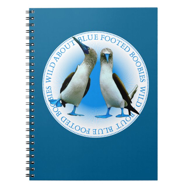Galapagosöarna Blue Foobies Notebook Anteckningsbok (Framsidan)