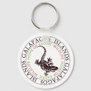 Galapagosöarna Gecko Souvrenir Keychain Nyckelring