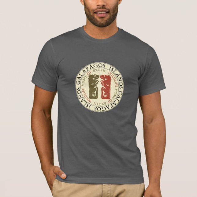 Galapagosöarna Iguanas T Shirt (Framsida)