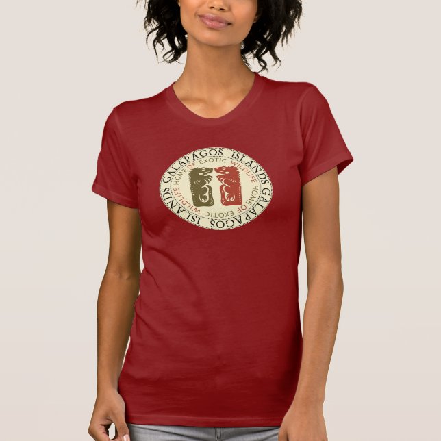 Galapagosöarna Iguanas T Shirt (Framsida)