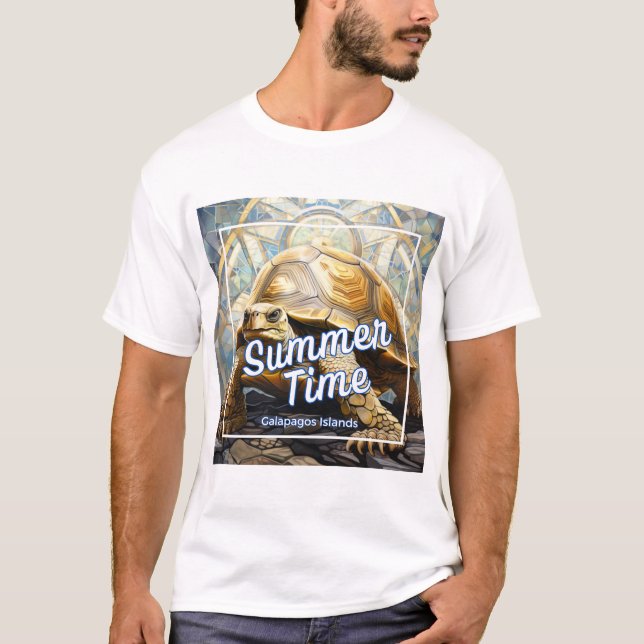 Galapagosöarna Sommartid T Shirt (Framsida)