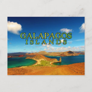 Galapagosöarna, stiliserad vykort
