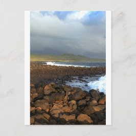 Galapagosöarnas vulkaniska kusten vykort