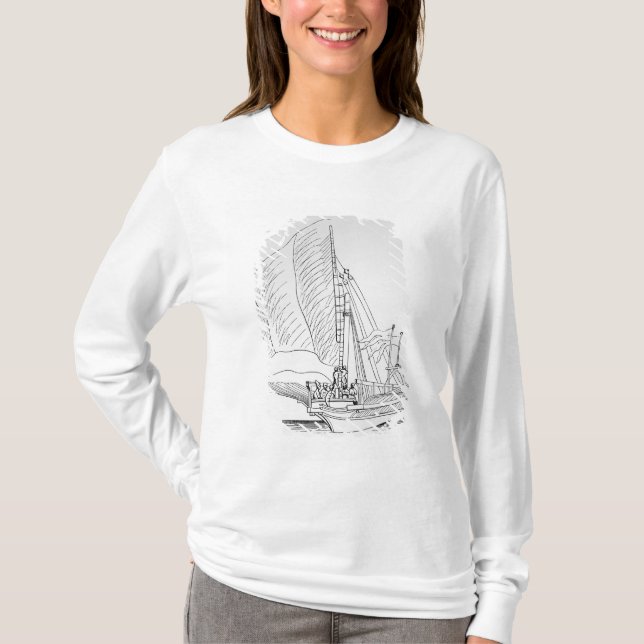 Galär av det 16th århundradet tee (Framsida)