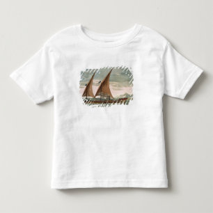 Galäret seglar under, att flyga som är standart  t-shirt
