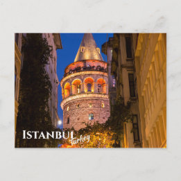 Galata-tornet i Istanbul Turkiet Vykort