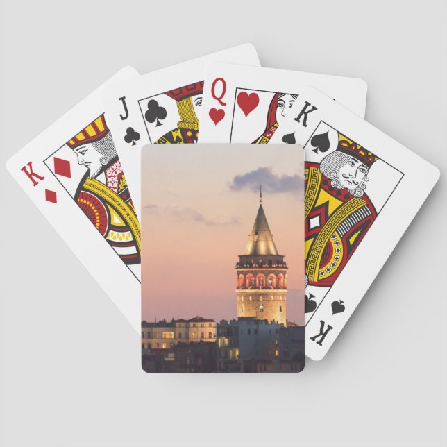 Galata-tornet, Istanbul Casinokort (Baksidan)