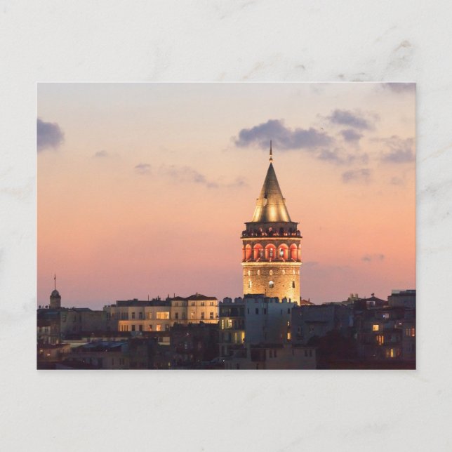 Galata-tornet, Istanbul Vykort (Framsida)