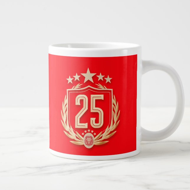 Galatasaray 2025 mästerskapsaffisch jumbo mugg (Höger)