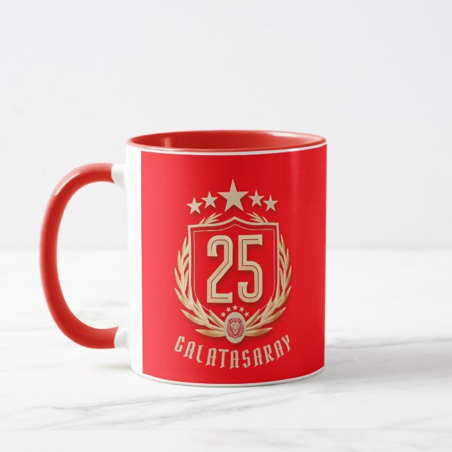 Galatasaray 2025 mästerskapsaffisch mugg (Vänster)