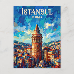 Galatatornet Turkiet Vykort
