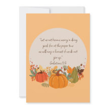 Galaterbrevet 6:9 Skörd Höst Fall Tacksam Pumpa