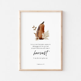 Galaterbrevet 6:9 Skrift Skörda Kristna Poster