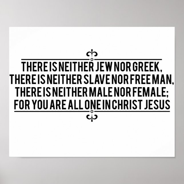 Galatianer 3:28 poster (Framsidan)