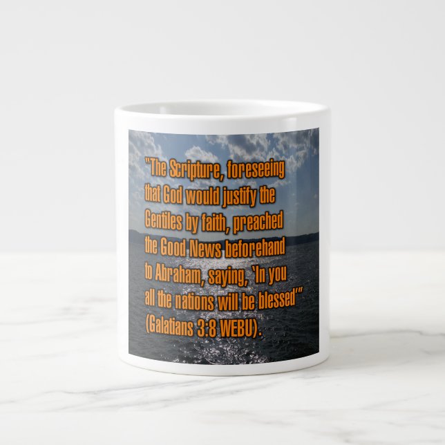 Galatianer 3:8 WEBU Mugg Jumbo Mugg (Framsidan)