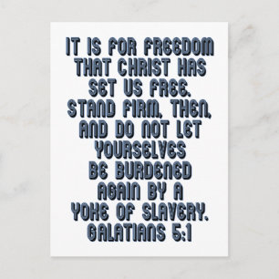 Galatianer 5:1 vykort
