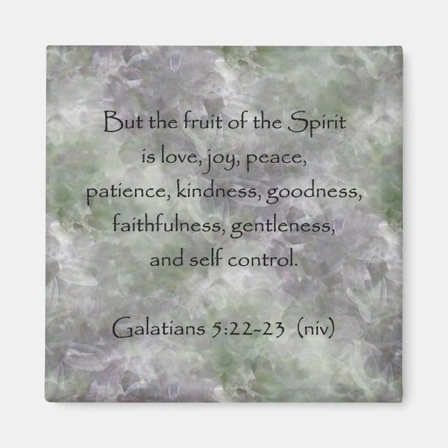 Galatianer 5:22-23 ~ Fruit of the Spirit Magnet (Framsidan)