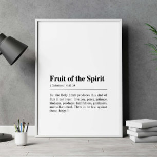 Galatianer 5:22-23 Frukt av spriten Poster