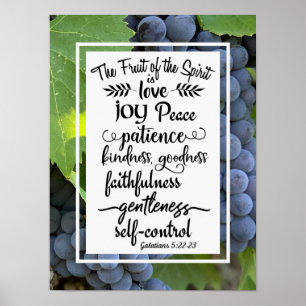 Galatianer 5:22-23 Frukten av spriten Poster