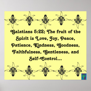 Galatianer 5:22 Frukt av spriten Poster