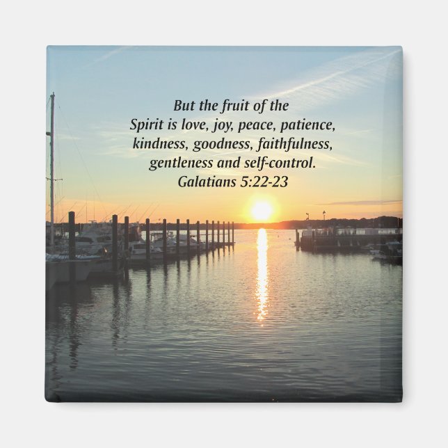 GALATIANER 5 SUNSET PHOTO MAGNET (Framsidan)