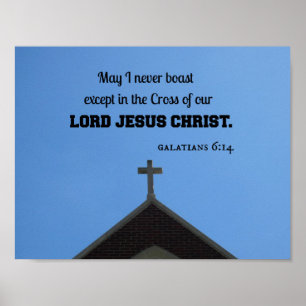 Galatianer 6:14 maj jag skryter aldrig poster