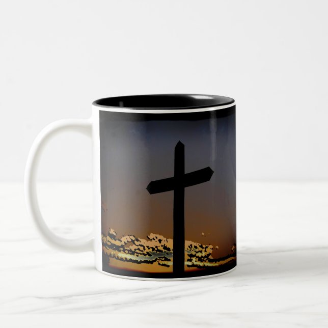 Galatianer 6:14 Två-Tonad mugg (Vänster)