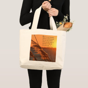 Galatianer 6:9 Jumbo Tote Tygkasse
