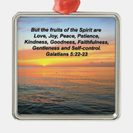 GALATIANFRUKT AV DEN SPRITBIBLIGA VERSEN JULGRANSPRYDNAD METALL