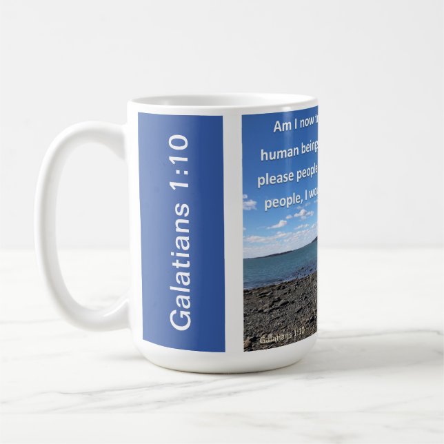 Galatians 1:10 kaffemugg (Vänster)